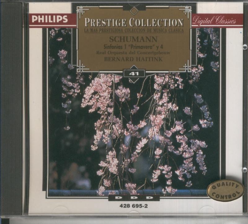 CD Musica Clasica: Schumann: Sinfonias 1: primavera y 4