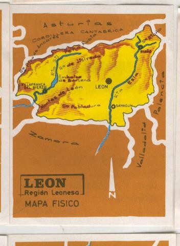 Las provincias de España cromo numero 078: Leon