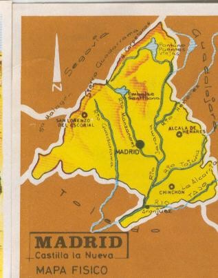 Las provincias de España cromo numero 090: Madrid