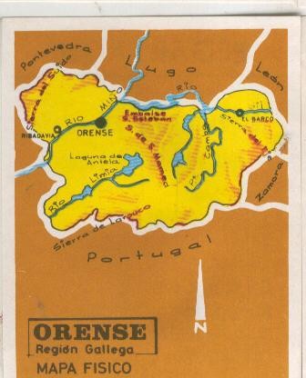 Las provincias de España cromo numero 099: Orense