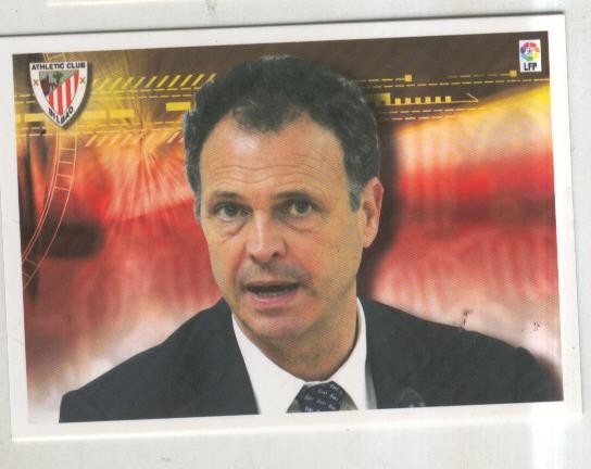 Cromo Liga 2007-2008: Athletic Club numero 290: Joaquin Caparros (entrenador)