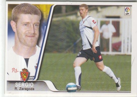 Cromo Liga 2007-2008: R.Zaragoza. numero 097: Sergio