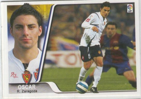Cromo Liga 2007-2008: R.Zaragoza. numero 102: Oscar