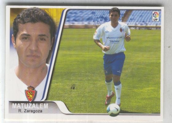Cromo Liga 2007-2008: R.Zaragoza. numero 108: Matuzalem