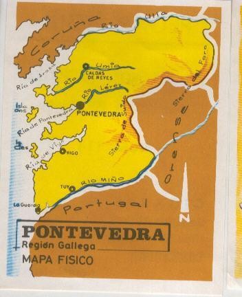 Las provincias de España cromo numero 114: Pontevedra