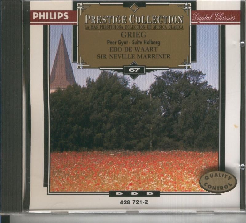 CD Musica Clasica: Grieg: Peer Gynt y Suite Holberg
