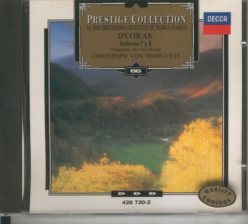 CD Musica Clasica: Dvorak: Sinfonias 7 y 8