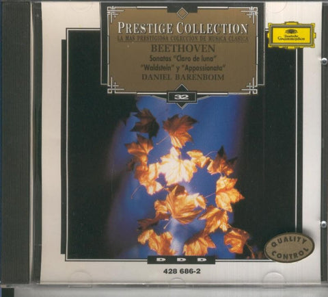 CD Musica Clasica: Beethoven: Sonatas Claro de Luna, Waldstein y Appassionata
