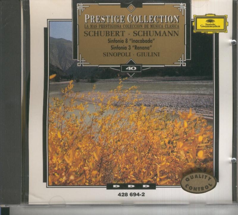CD Musica Clasica: Schubert: Sinfonia numero 8: Inacabada