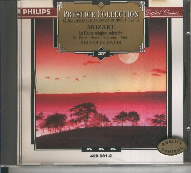 CD Musica Clasica: Mozart: La flauta magica, seleccion