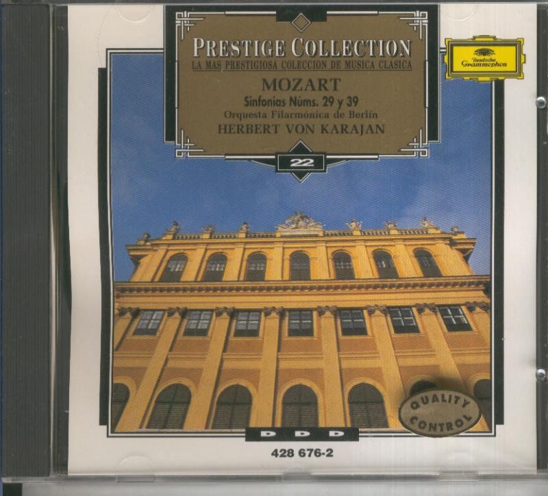 CD Musica Clasica: Mozart: Sinfonias numero 29 y 39
