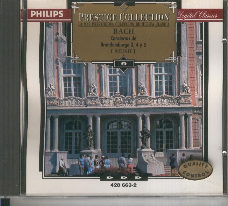 CD Musica Clasica: Bach: Conciertos de Brandemburgo 3,4 y 5  I Musici