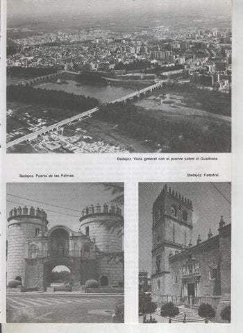 Viaje por Extremadura: Badajoz: Puerta de las palmas, catedral y