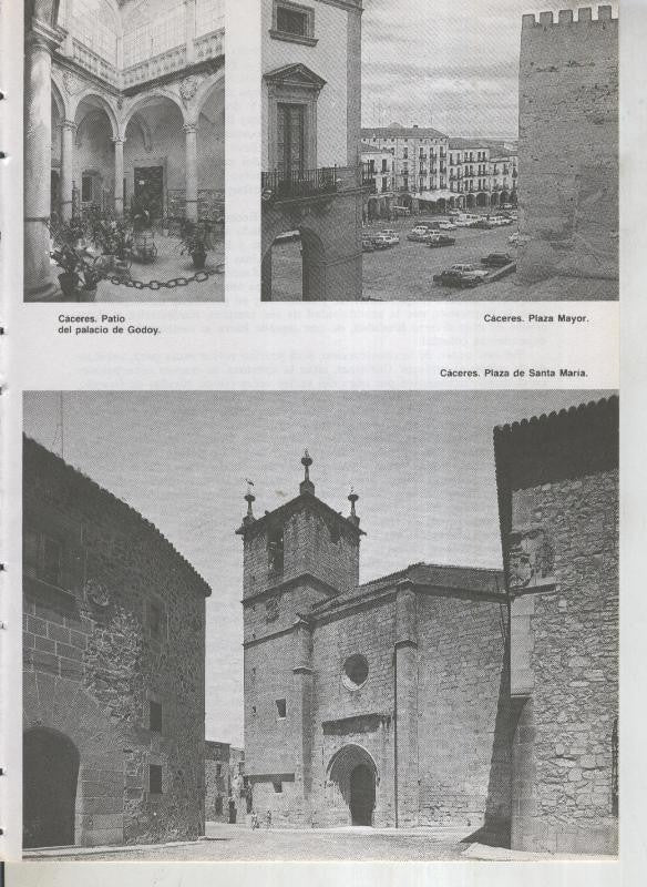Viaje por Extremadura: Caceres: patio palacio de Godoy, Plaza Mayor y