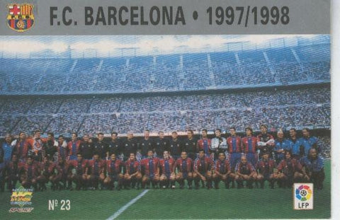 Cromo Liga 97/98: F.C.Barcelona numero 023: Foto plantilla