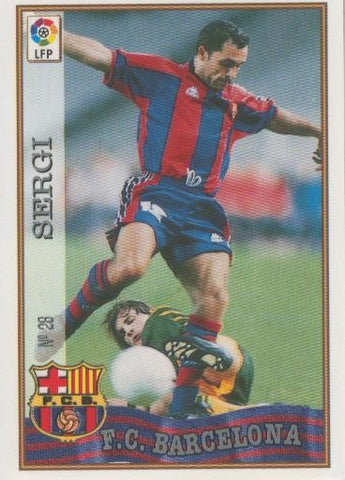 Cromo Liga 97/98: F.C.Barcelona numero 028: Sergi