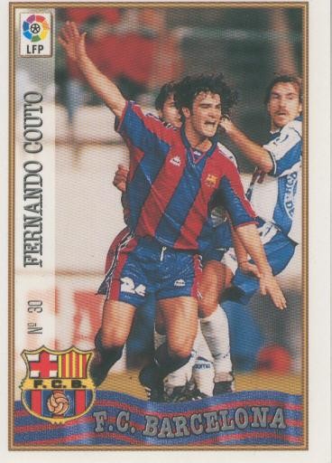 Cromo Liga 97/98: F.C.Barcelona numero 030: Fernando Couto