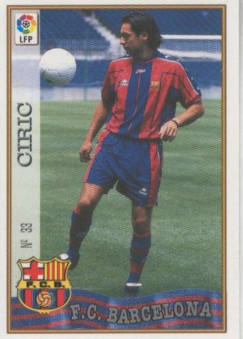 Cromo Liga 97/98: F.C.Barcelona numero 033: Ciric