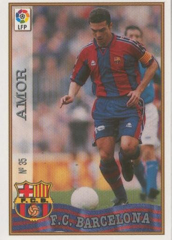 Cromo Liga 97/98: F.C.Barcelona numero 035: Amor