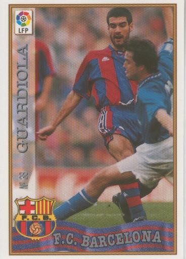 Cromo Liga 97/98: F.C.Barcelona numero 038: Guardiola
