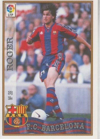 Cromo Liga 97/98: F.C.Barcelona numero 039: Roger