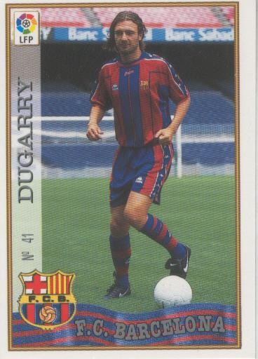 Cromo Liga 97/98: F.C.Barcelona numero 041: Dugarry