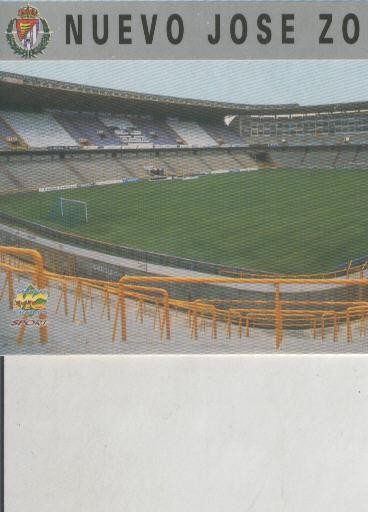 Cromo Liga 97/98: Real Valladolid numero 129: Nuevo Jose Zorrilla