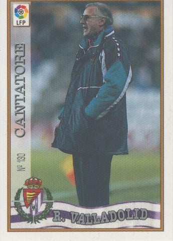 Cromo Liga 97/98: Real Valladolid numero 130: Cantatore (entrenador)