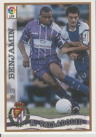 Cromo Liga 97/98: Real Valladolid numero 139: Benjamin