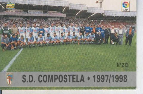 Cromo Liga 97/98: S.D.Compostela numero 212: Foto equipo