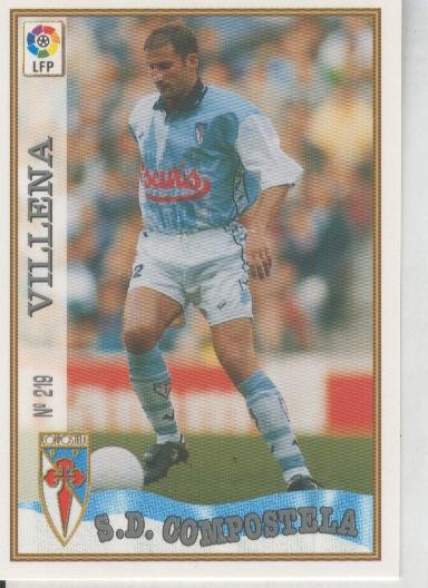 Cromo Liga 97/98: S.D.Compostela numero 219: Villena