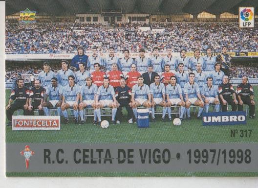 Cromo Liga 97/98: R.C.Celta numero 317: Foto equipo