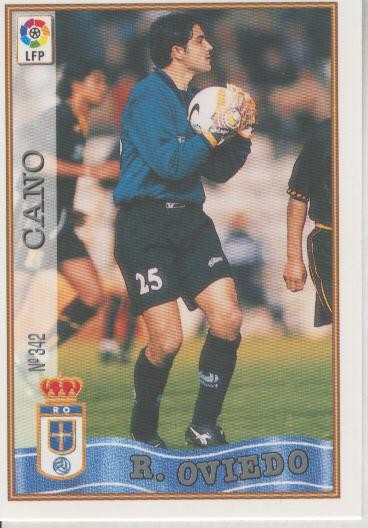 Cromo Liga 97/98: Real Oviedo numero 342: Cano