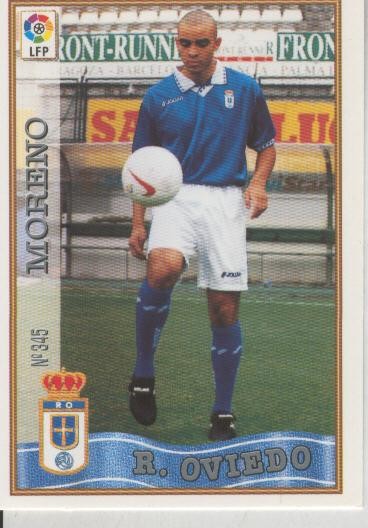 Cromo Liga 97/98: Real Oviedo numero 345: Moreno