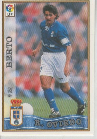 Cromo Liga 97/98: Real Oviedo numero 352: Berto
