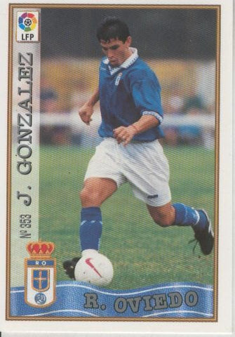 Cromo Liga 97/98: Real Oviedo numero 353: J.Gonzalez