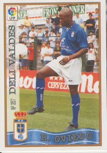 Cromo Liga 97/98: Real Oviedo numero 357: Deli Valdes