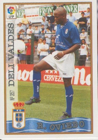 Cromo Liga 97/98: Real Oviedo numero 357: Deli Valdes