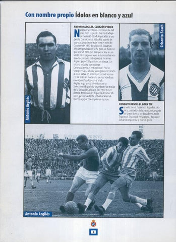 Espanyol Lamina 02: Antonio Argiles y Crisanto Bosch