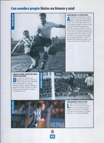 Espanyol Lamina 03: Javier Marcet, Carmelo Cedrun, Igor Korneiev