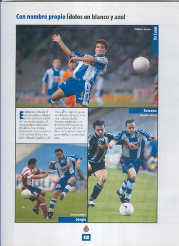 Espanyol Lamina 08: De Lucas, Sergio y Serrano
