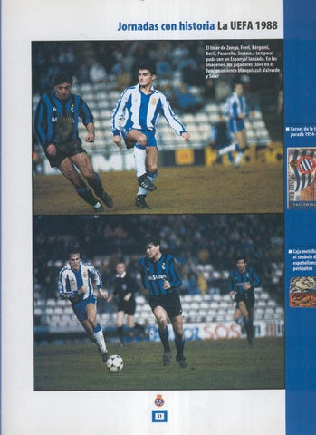 Espanyol Lamina 24: La UEFA 1988 con el Inter