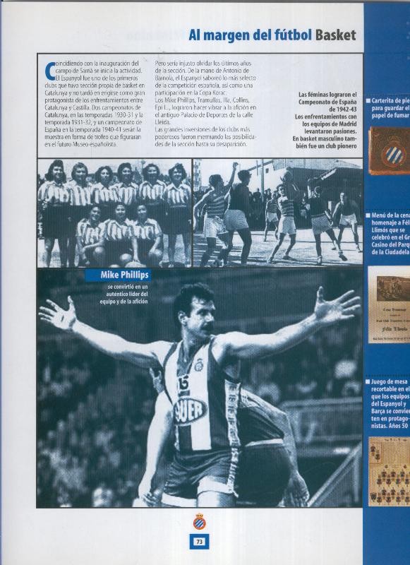 Espanyol Lamina 27: Seccion de Basket con Mike Phillips