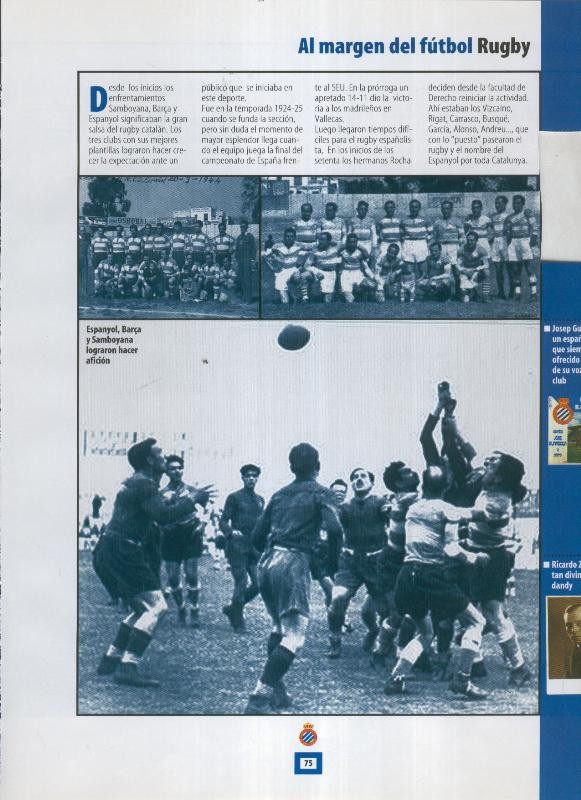 Espanyol Lamina 36: Seccion de Rugby
