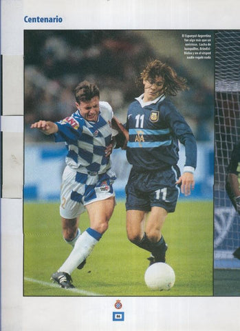 Espanyol Lamina 41: Centenario Club partido con Argentina