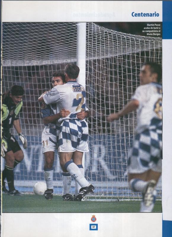 Espanyol Lamina 42: Centenario Club partido con Argentina