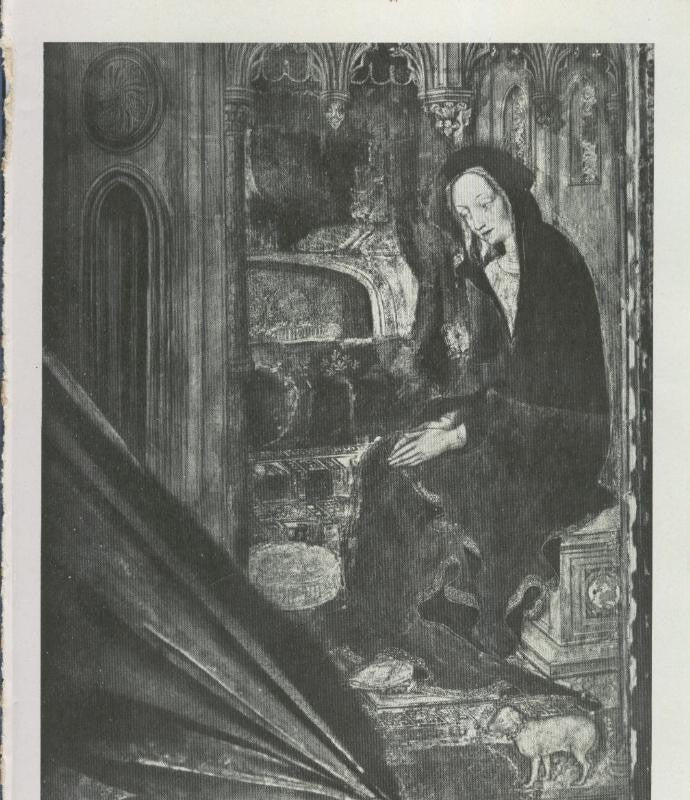 Jesus en el arte: Lamina 03: Pisanello, anunciacion en san fermo de verona