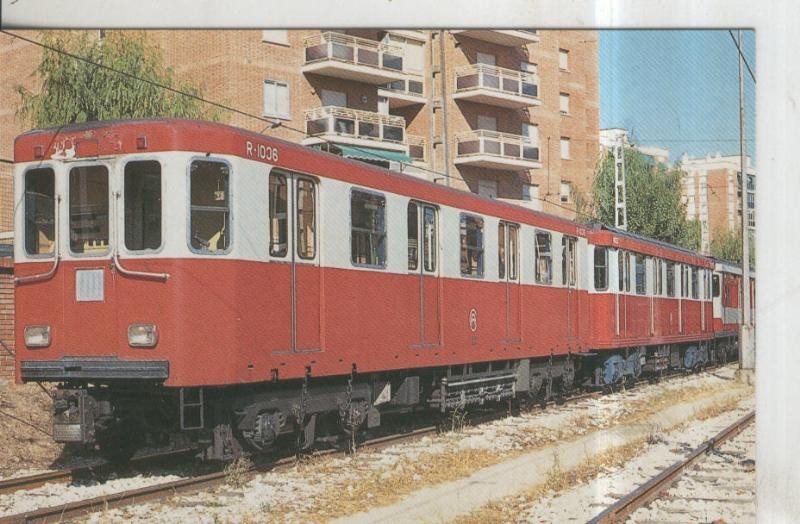 Postal 011374: Serie 1000 remolque Cia Metropolitana de Madrid