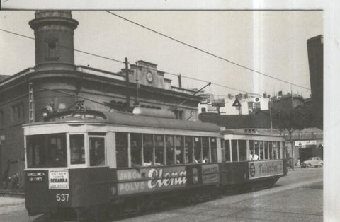 Postal  011380: Tramvies de Barcelona, linea 59