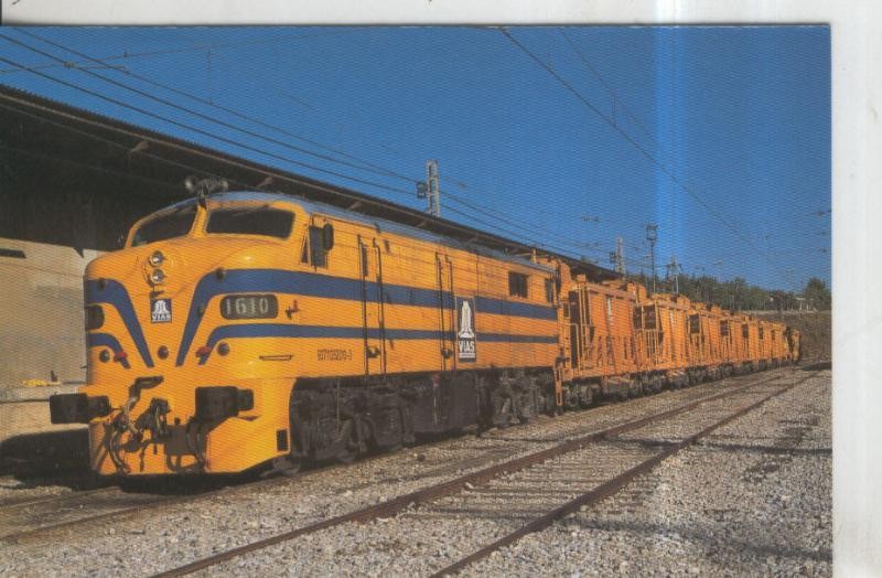 Postal 011388: Locomotora 1610 de la empresa Vias y Construcciones